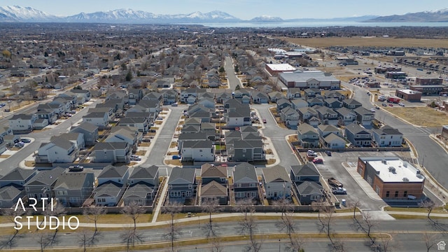 4672 W Tulip N, Cedar Hills, UT 84062 - aerial view with a mountain view and a residential view