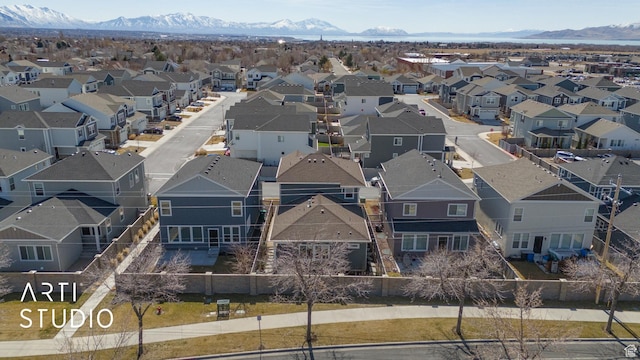 4672 W Tulip N, Cedar Hills, UT 84062 - bird's eye view with a residential view and a mountain view