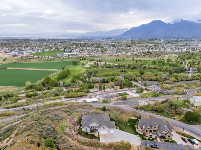 2382 S Spanish Oaks Dr, Spanish Fork, UT 84660 - bird's eye view featuring a residential view and a mountain view