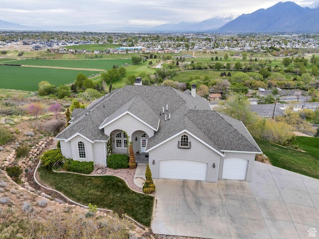 2382 S Spanish Oaks Dr, Spanish Fork, UT 84660 - birds eye view of property with a mountain view