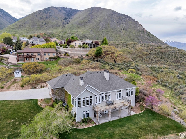 2382 S Spanish Oaks Dr, Spanish Fork, UT 84660 - drone / aerial view featuring a mountain view