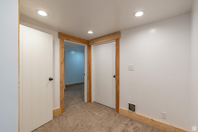 717 E Park Dr N, Hyrum, UT 84319 - corridor featuring visible vents, recessed lighting, baseboards, and carpet floors
