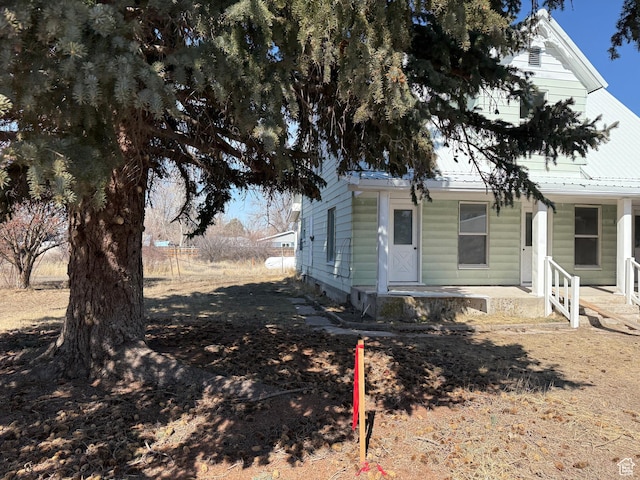 279 E 2nd St N, Downey, ID 83234 - view of front of home with metal roof