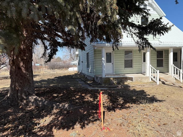 279 E 2nd St N, Downey, ID 83234 - view of front of property with metal roof