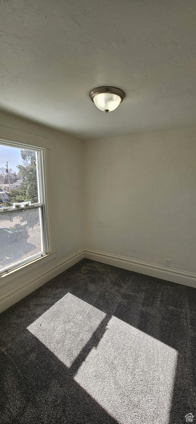279 E 2nd St N, Downey, ID 83234 - spare room featuring baseboards and dark colored carpet