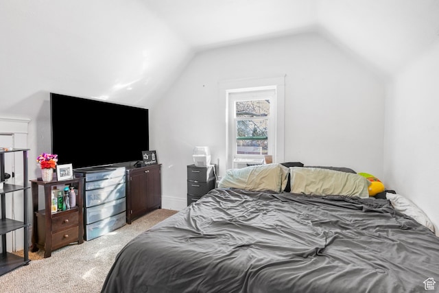 739 24th St, Ogden, UT 84401 - carpeted bedroom featuring vaulted ceiling