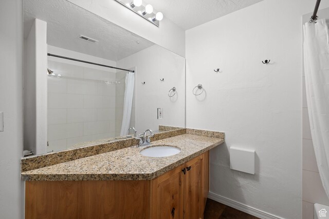 7494 Brook Hollow Loop Rd, Park City, UT 84098 - bathroom featuring vanity and a shower with shower curtain
