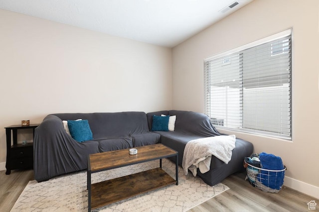 3180 W 1650 N Unit B, Cedar City, UT 84721 - living room with wood finished floors, visible vents, and baseboards