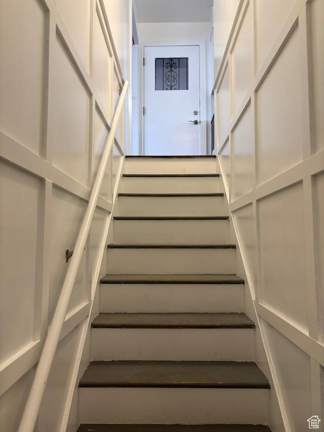 view of staircase