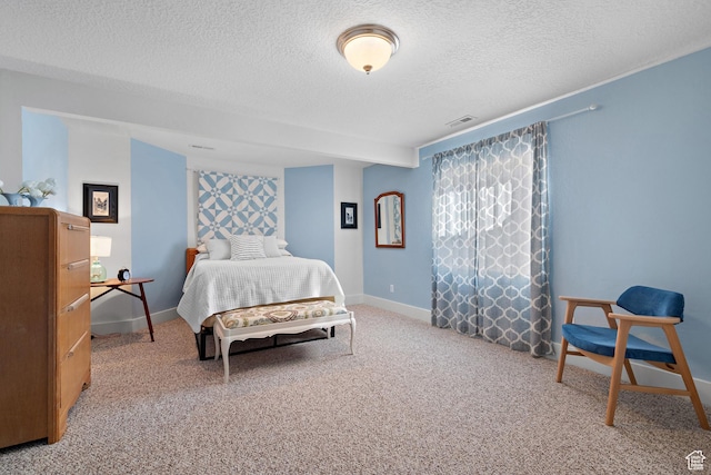 1762 S Hobblecreek Haven Rd, Springville, UT 84663 - bedroom featuring a textured ceiling and carpet