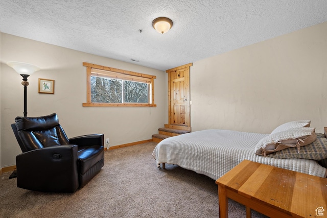 1762 S Hobblecreek Haven Rd, Springville, UT 84663 - bedroom featuring carpet flooring and a textured ceiling