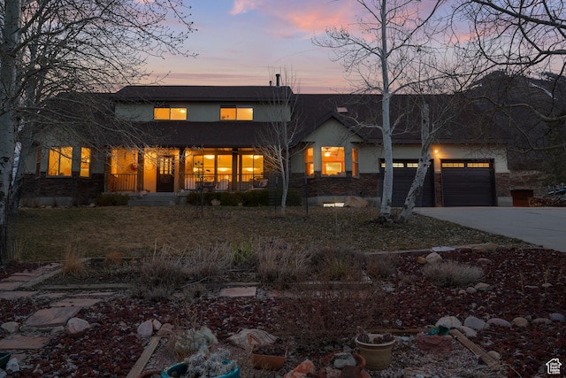 1762 S Hobblecreek Haven Rd, Springville, UT 84663 - view of front facade featuring driveway and an attached garage