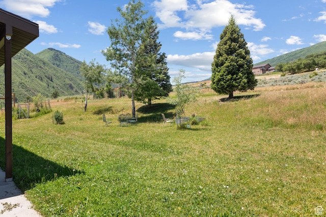 1762 S Hobblecreek Haven Rd, Springville, UT 84663 - view of yard featuring a mountain view and a view of countryside
