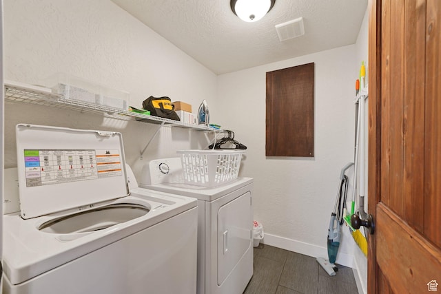 13862 S 7300 W, Herriman, UT 84096 - laundry area with separate washer and dryer and a textured ceiling