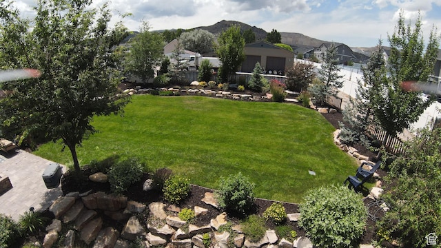 13862 S 7300 W, Herriman, UT 84096 - fenced backyard with a residential view and a mountain view