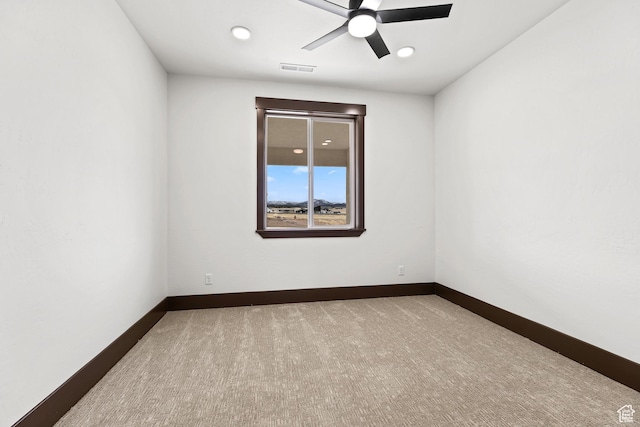810 E 150 S, Enterprise, UT 84725 - carpeted empty room featuring a ceiling fan, recessed lighting, and baseboards
