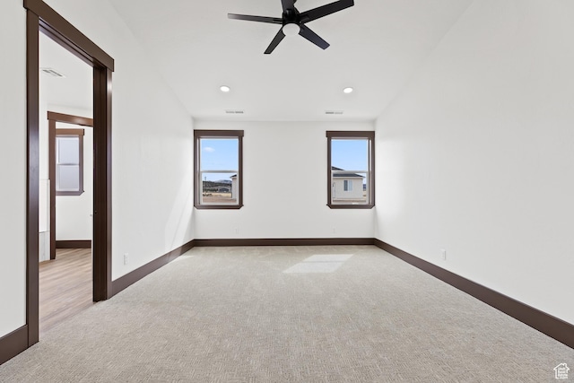 810 E 150 S, Enterprise, UT 84725 - empty room with carpet, a ceiling fan, baseboards, and recessed lighting