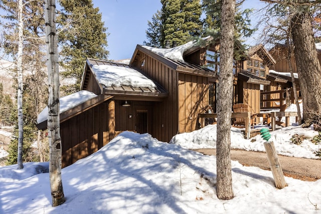 8840 N The Unit 37, Sundance, UT 84604 - view of snow covered exterior with board and batten siding