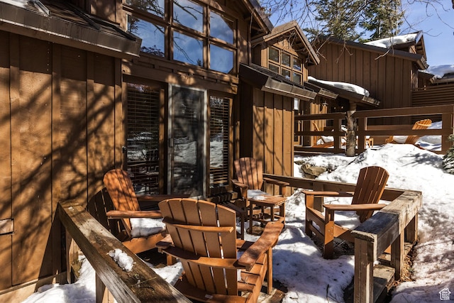8840 N The Unit 37, Sundance, UT 84604 - view of snow covered patio