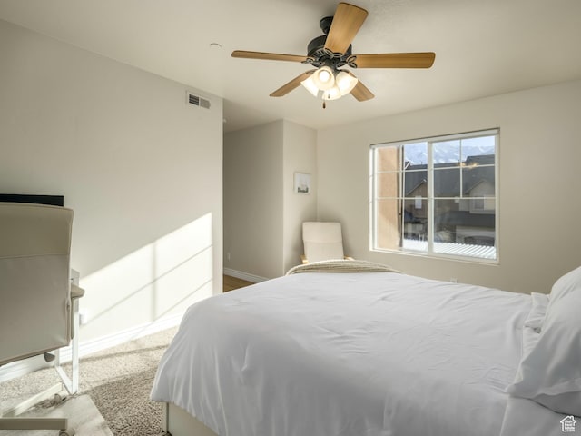 336 S 930 W Unit 203, Pleasant Grove, UT 84062 - bedroom featuring baseboards, visible vents, and ceiling fan
