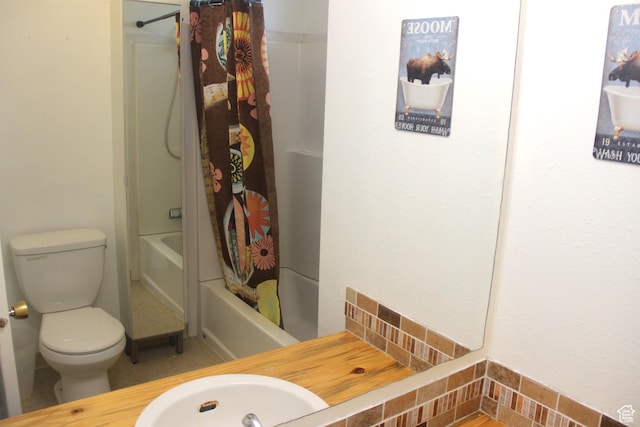 3223 S Nina Loop, Garden City, UT 84028 - full bath with shower / bath combination with curtain, toilet, and a sink