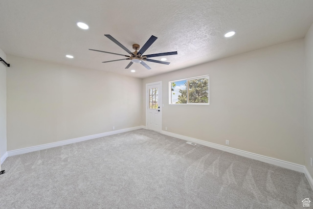 770 S 1680 E, Pleasant Grove, UT 84062 - empty room featuring recessed lighting, baseboards, light carpet, and ceiling fan