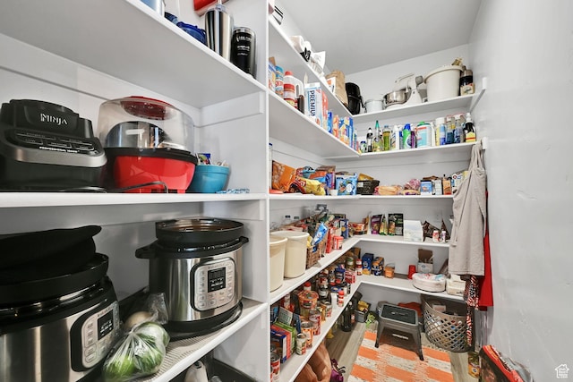 view of pantry