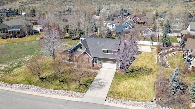 drone / aerial view featuring a residential view