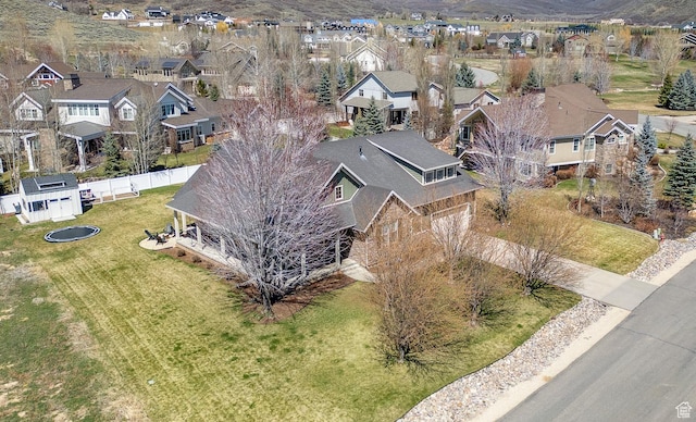 drone / aerial view featuring a residential view