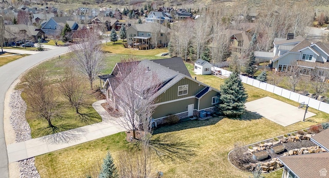 drone / aerial view featuring a residential view