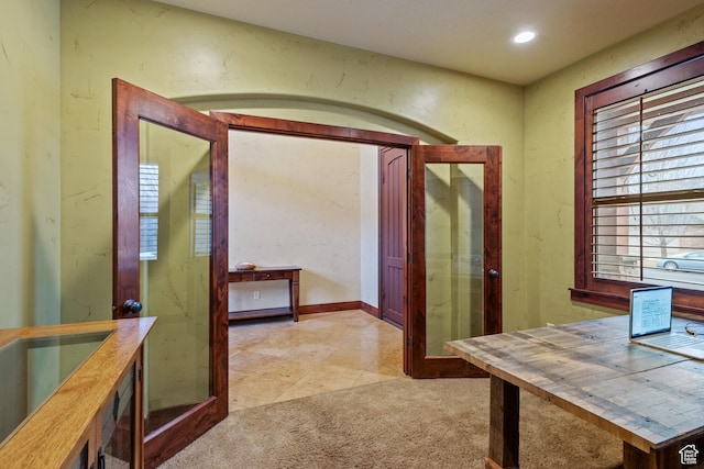 4048 W Ivy Ave, Mountain Green, UT 84050 - hall with carpet floors and recessed lighting