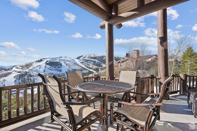 3438 Snow Top Ct, Park City, UT 84060 - deck featuring a mountain view