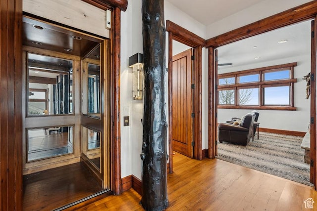 3438 Snow Top Ct, Park City, UT 84060 - corridor featuring baseboards and wood finished floors