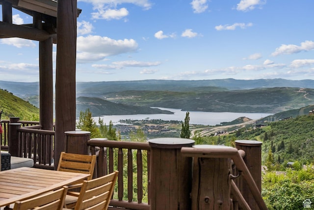 3438 Snow Top Ct, Park City, UT 84060 - balcony with a water and mountain view