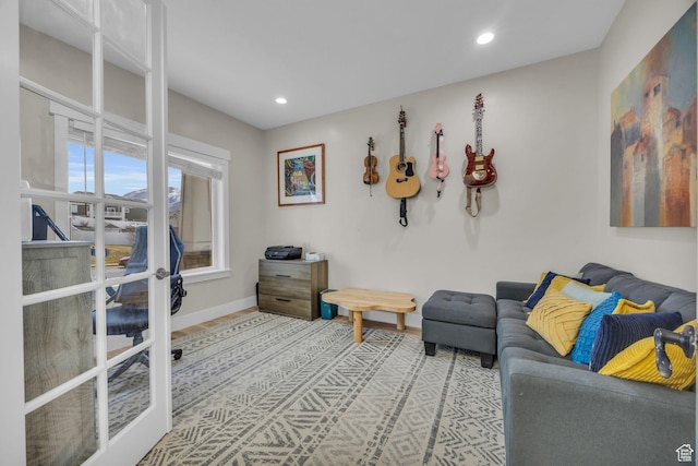 203 E Deer Run Loop Unit 40, Elk Ridge, UT 84651 - living area featuring baseboards and recessed lighting