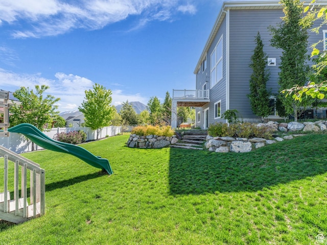 203 E Deer Run Loop Unit 40, Elk Ridge, UT 84651 - view of yard with a playground