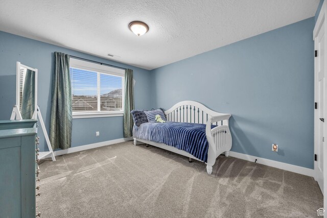 203 E Deer Run Loop Unit 40, Elk Ridge, UT 84651 - bedroom with carpet floors, a textured ceiling, and baseboards