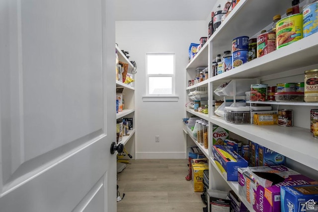 view of storage area