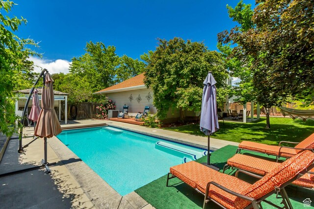 1106 N 600 E, Orem, UT 84097 - view of swimming pool featuring a patio and a gazebo