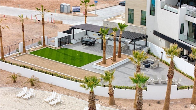 birds eye view of property