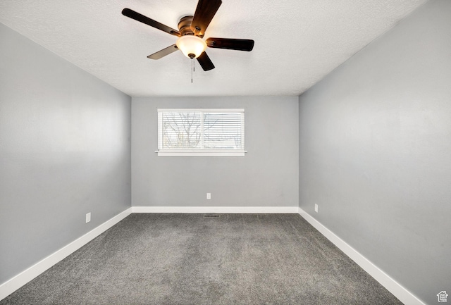 1170 N 730 E, Logan, UT 84341 - carpeted spare room with a ceiling fan, baseboards, and a textured ceiling