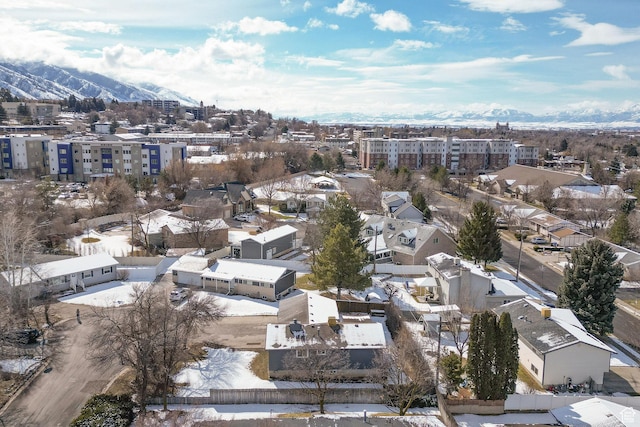 1170 N 730 E, Logan, UT 84341 - birds eye view of property featuring a mountain view and a residential view