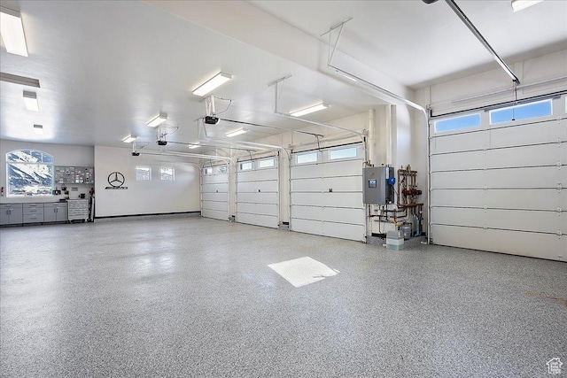 garage featuring electric panel
