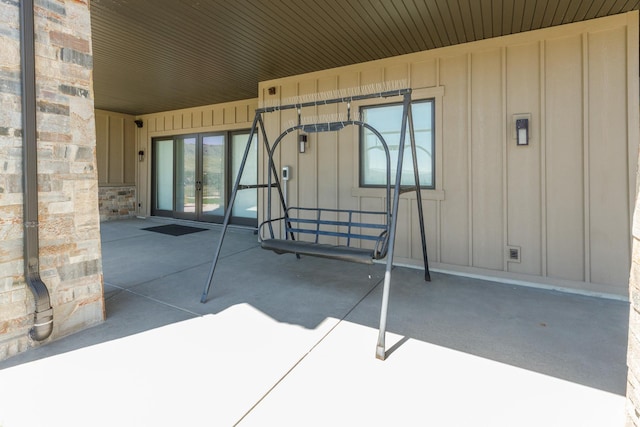 3651 N Eagle Ridge Dr E, Eden, UT 84310 - view of patio with french doors