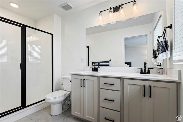 987 S 950 W, American Fork, UT 84003 - full bath featuring visible vents, a stall shower, toilet, and a sink