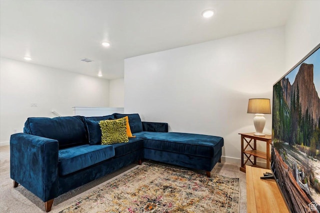 987 S 950 W, American Fork, UT 84003 - living area featuring recessed lighting, visible vents, and baseboards