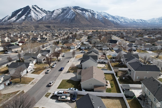 mountain view featuring a residential view