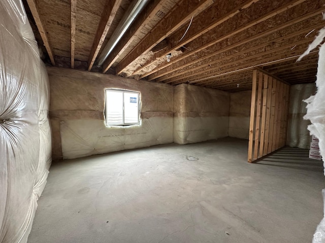 view of basement