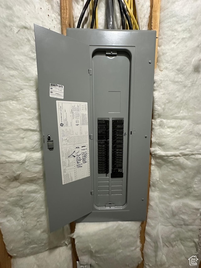 utility room featuring electric panel