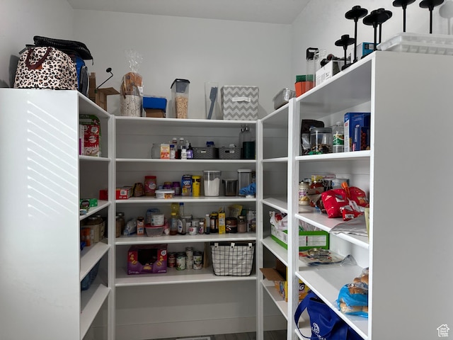 view of pantry